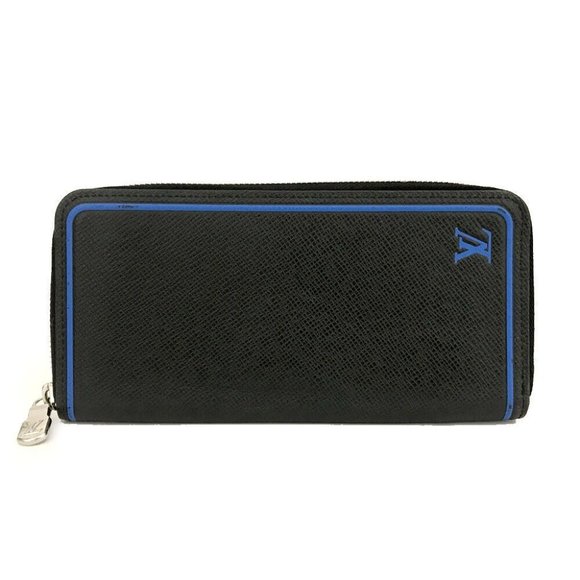 Louis Vuitton Handbags - 257372N Louis Vuitton Wallet Long Zippy Around Black Taiga Leather